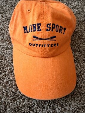 Fahrenheit Orange Cotton Cap with Adjustable Buckle